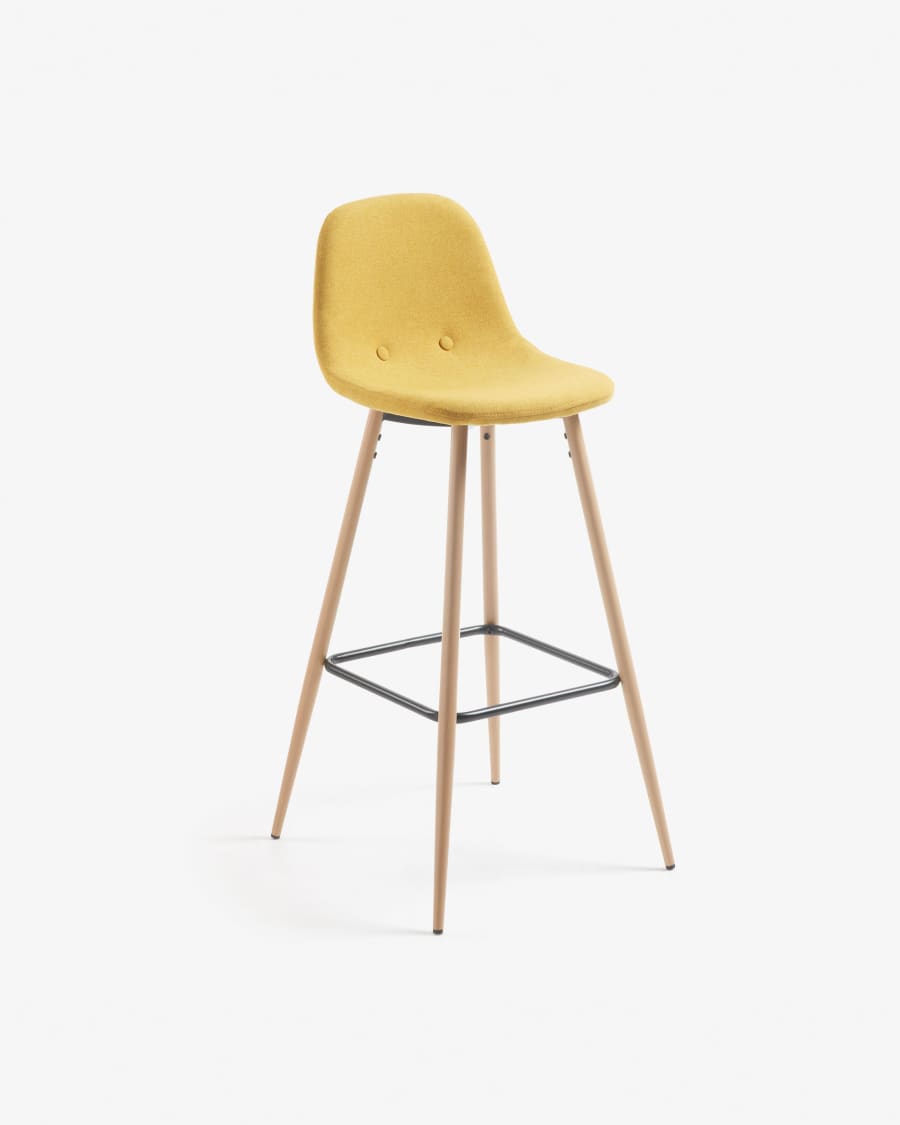 Mustard Nolite barstool height 75 cm