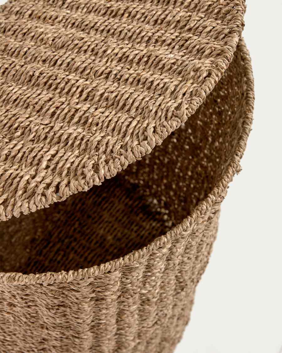 Nazaria set of 2 baskets, made from natural fibre rope, with a natural finish 54 cm / 58 cm