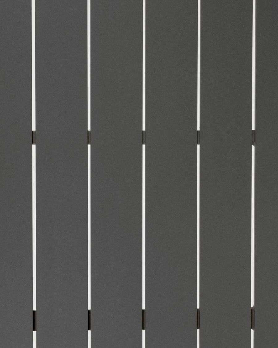 Zaltana ausziehbarer Outdoor-Tisch aus Aluminium matt dunkelgrau 140 (200) x 90 cm