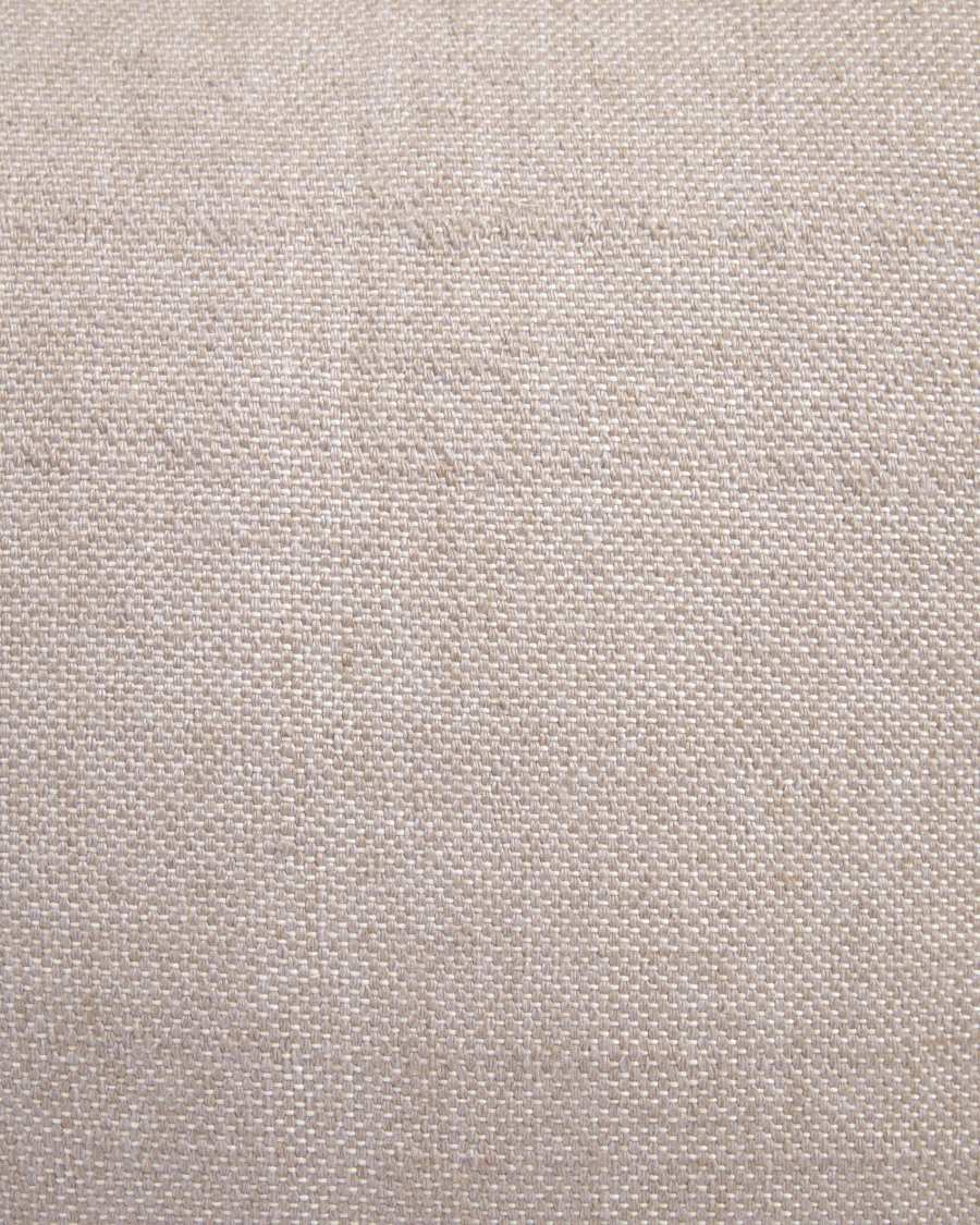 Leeith 100% PET pouffe in beige 40 x 39 cm