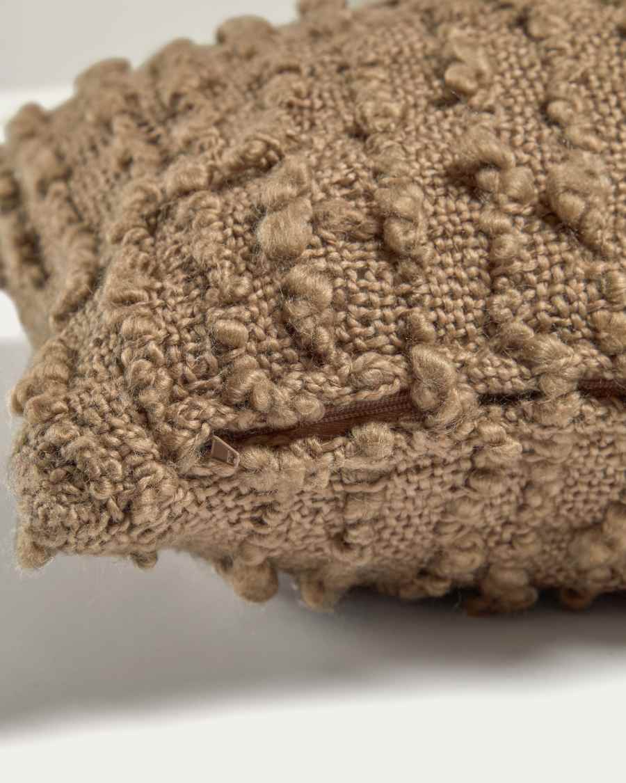 Κάλυμμα μαξιλαριού Herminia, καφέ, 30x50εκ