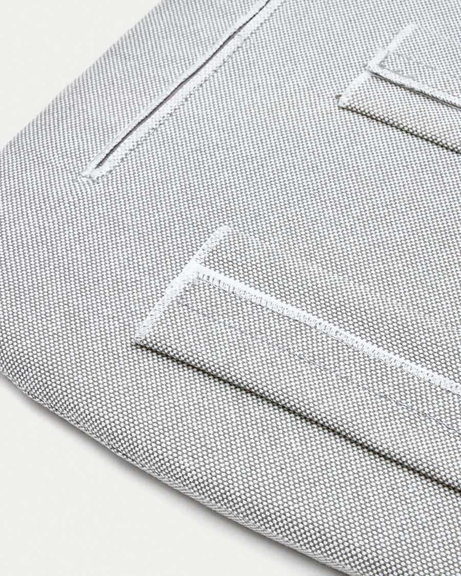 Joncols beige stoelkussen grijs 43 x 41 cm