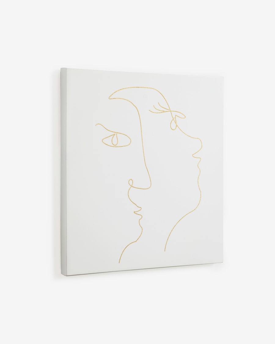 Rechthoekig schilderij Nisma 50 x 50 cm