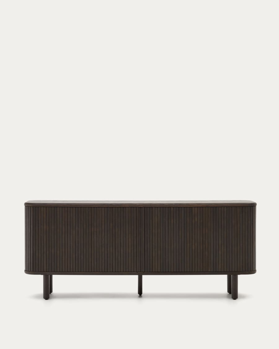 Mailen Sideboard 2 Türen aus Eschenfurnier mit dunklem Finish 180 x 75 cm