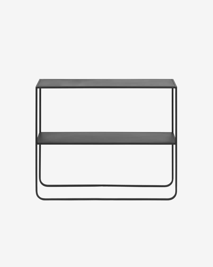 Shantay Konsole aus Stahl mit schwarzem Finish 100 x 80 cm