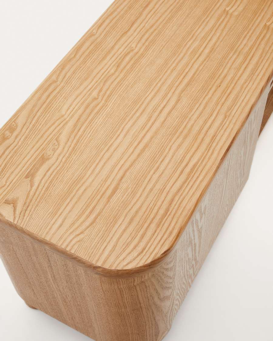 Salaya TV stand in ash plywood FSC Mix Credit, 200 cm x 52 cm