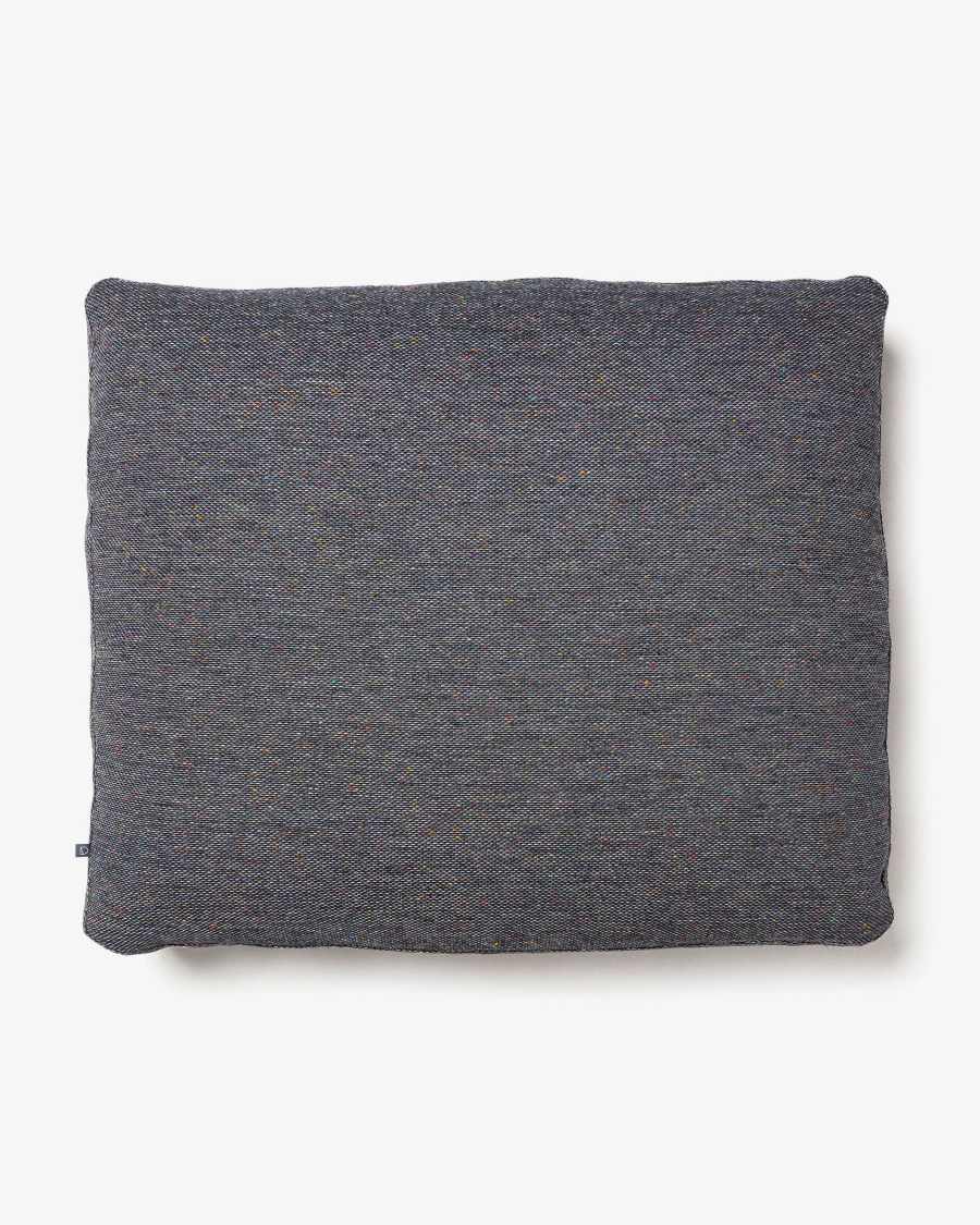 Dunkelgraues Kissen Blok 50 x 60 cm