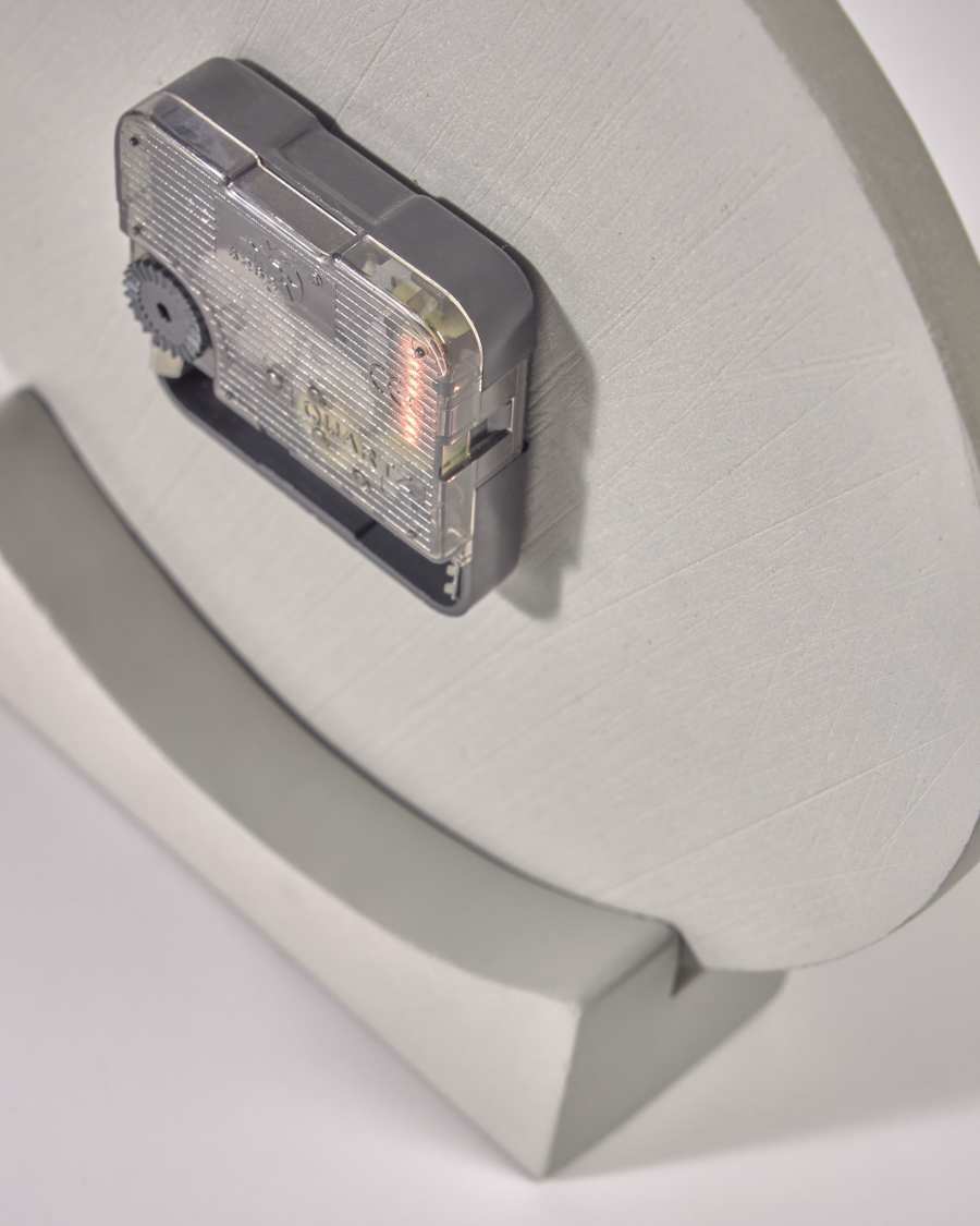 Tahiel grey clock, 19,9 cm