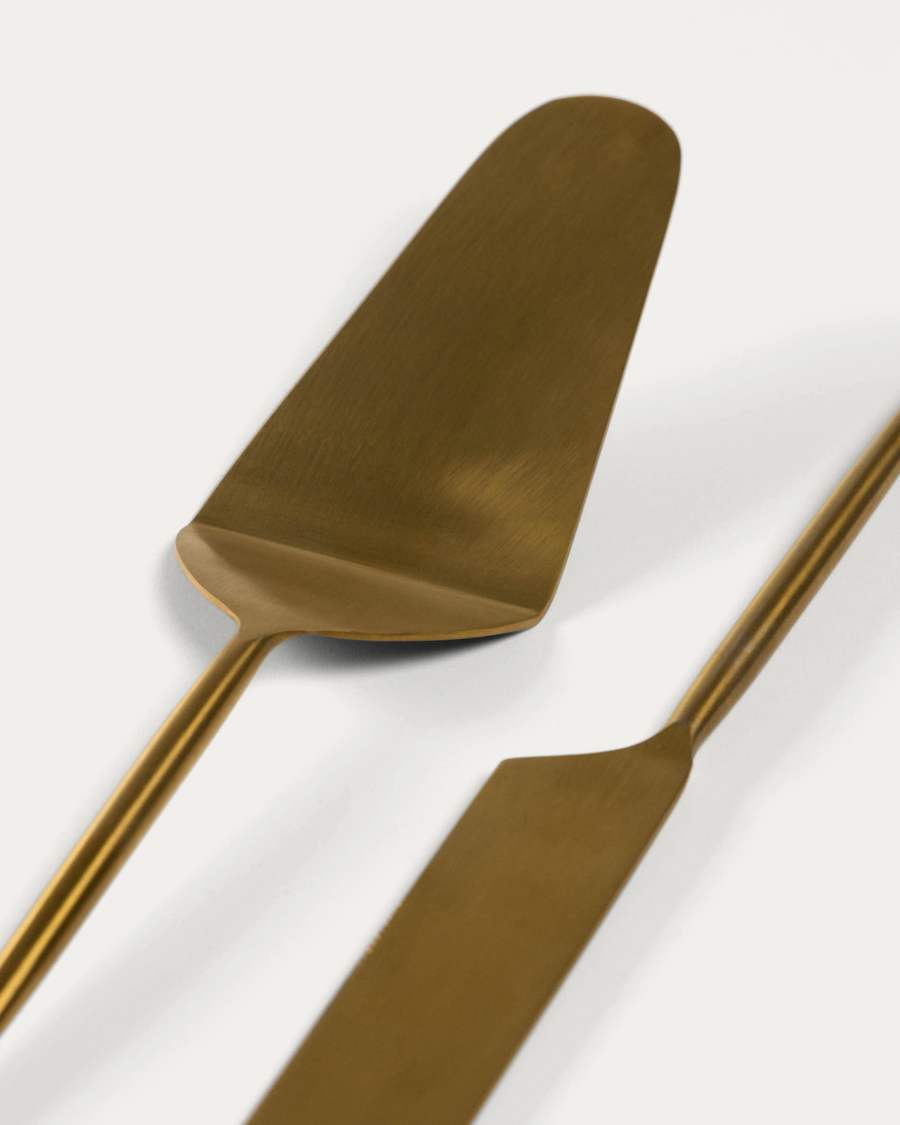 Conjunt Lite de 2 coberts per pastís daurat