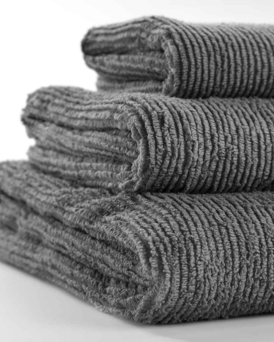 Miekki großes Handtuch Bad, dunkelgrau