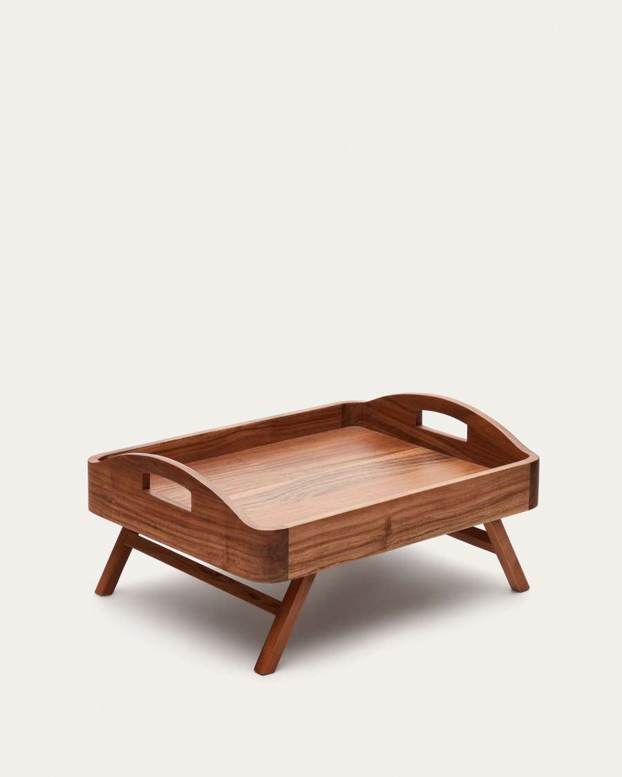 Bandeja para servir média Elissa de madeira de acácia