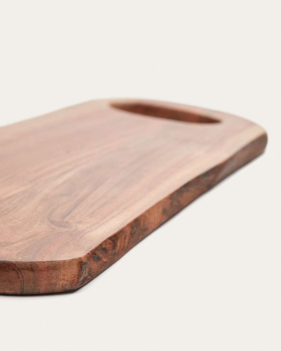 Enola small solid acacia wood serving board