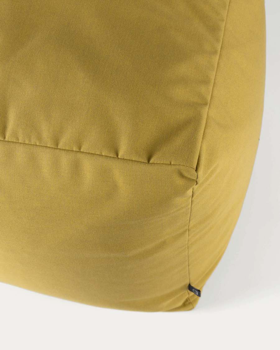 Squared 50 x 50 cm Mustard-yellow Nedra pouf