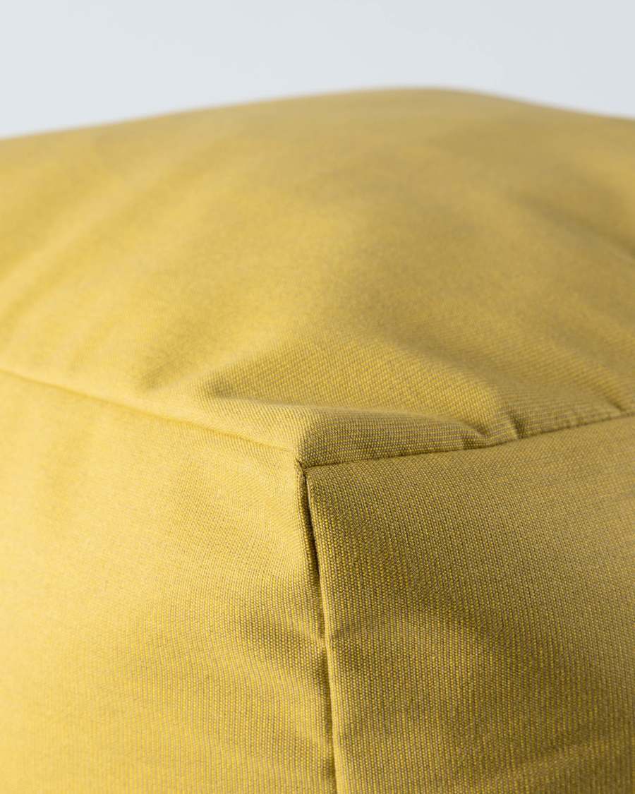 Squared 50 x 50 cm Mustard-yellow Nedra pouf