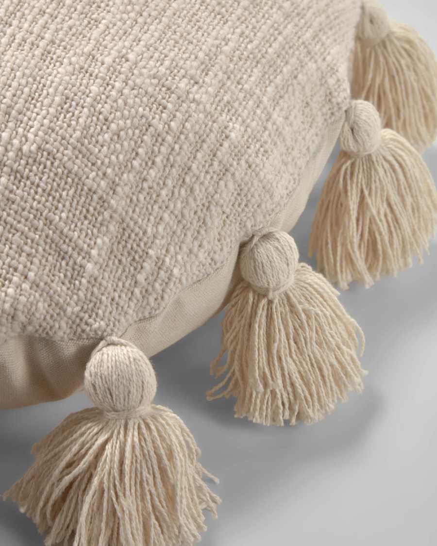 Housse de coussin Chiarina Ø 45 cm beige