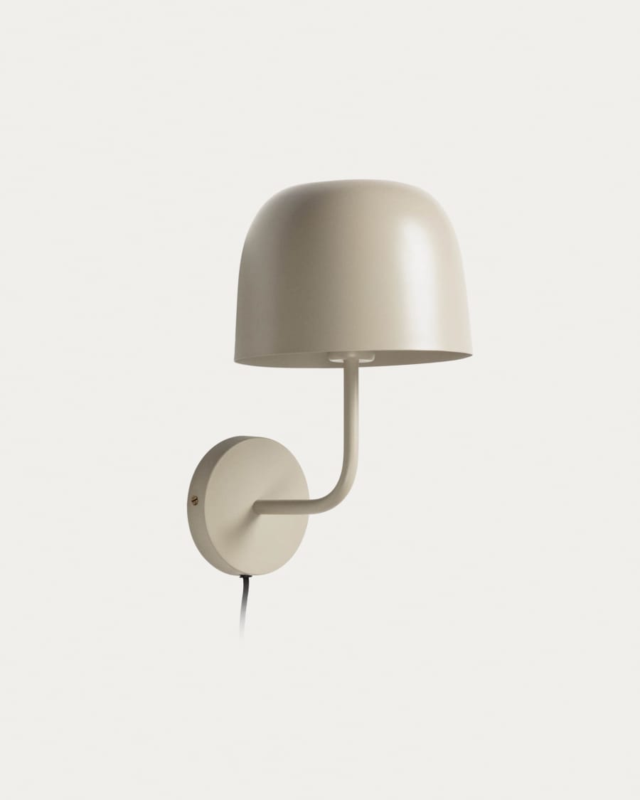Alish metal wall light UK adapter