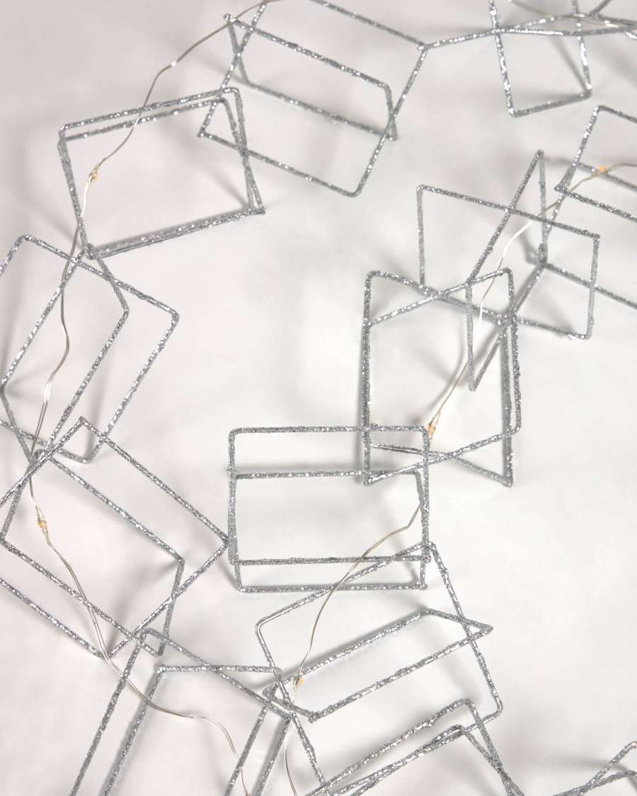 Guirnalda Maille de metal plateado 1,9 m