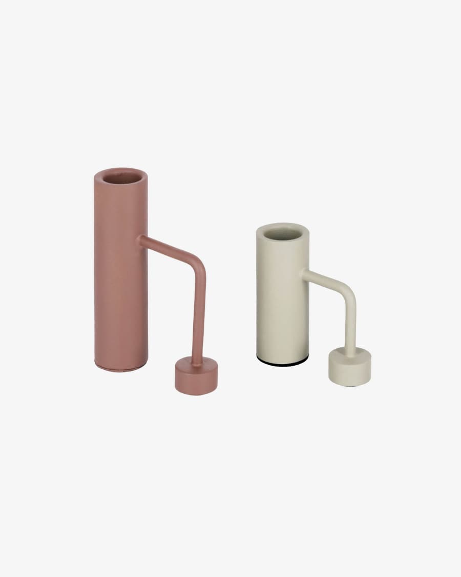 Shania set of two candle holders