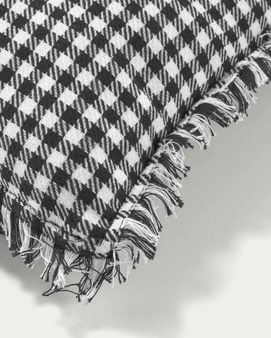 Lindiwe 100% cotton cushion cover chequered 45 x 45 cm