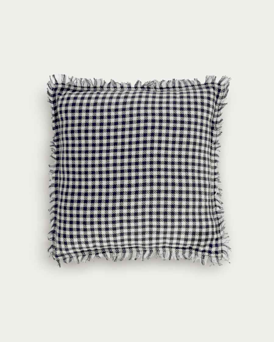 Lindiwe 100% cotton cushion cover chequered 45 x 45 cm