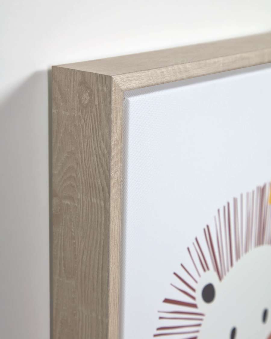 Cuadro Uriana león marrón 30 x 42 cm