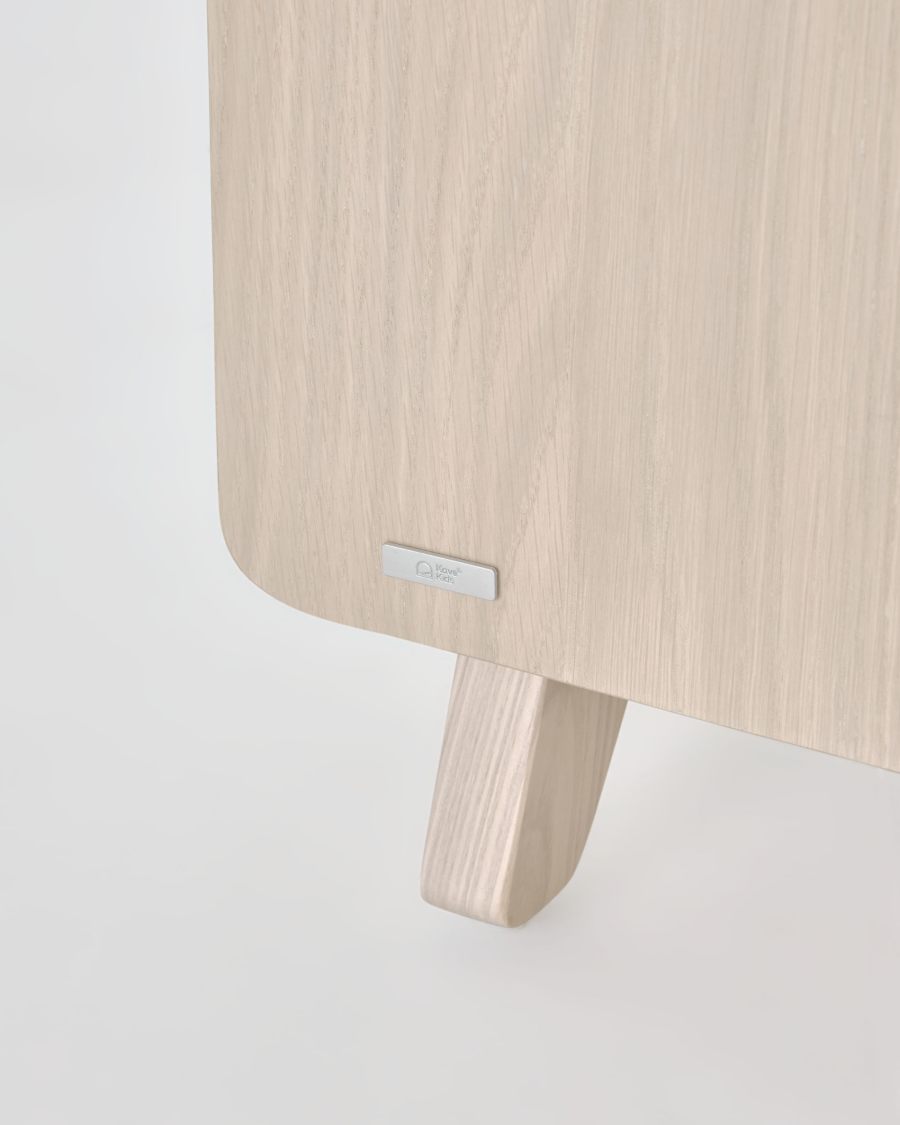 Nunila chest of drawers in ash veneer 90 x 90 cm FSC 100%