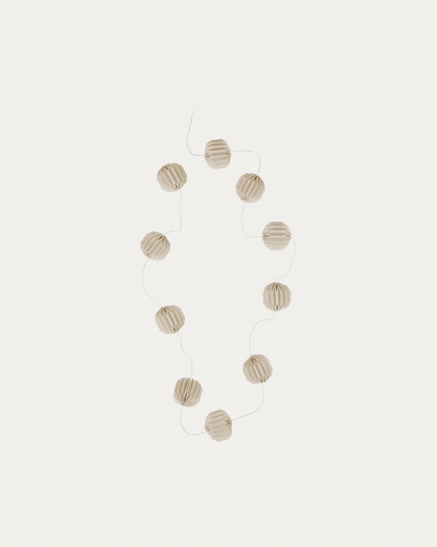 Yulia LED Lichterkette beige 2,5 m