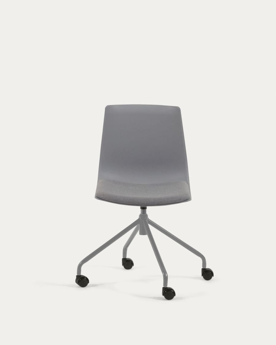 Ralfi grey desk chair with light grey seat