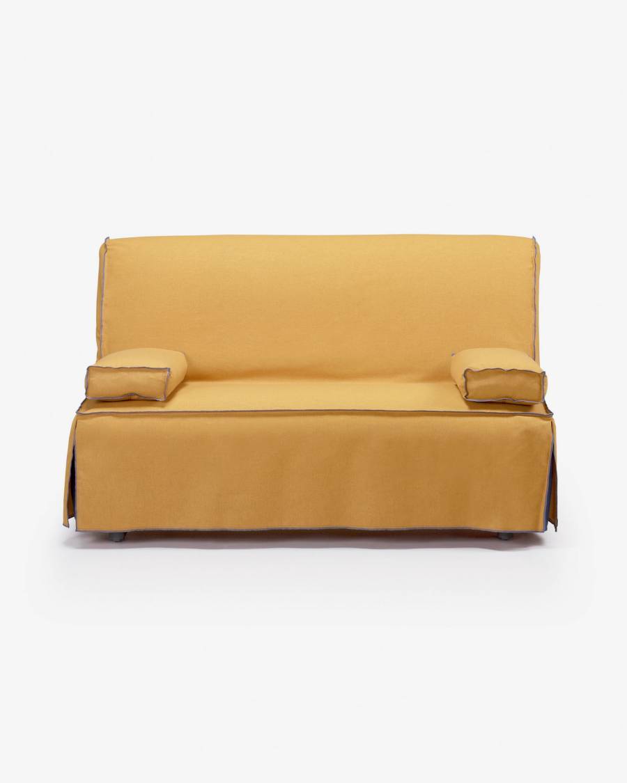 Jessa sofa bed 140 cm mustard