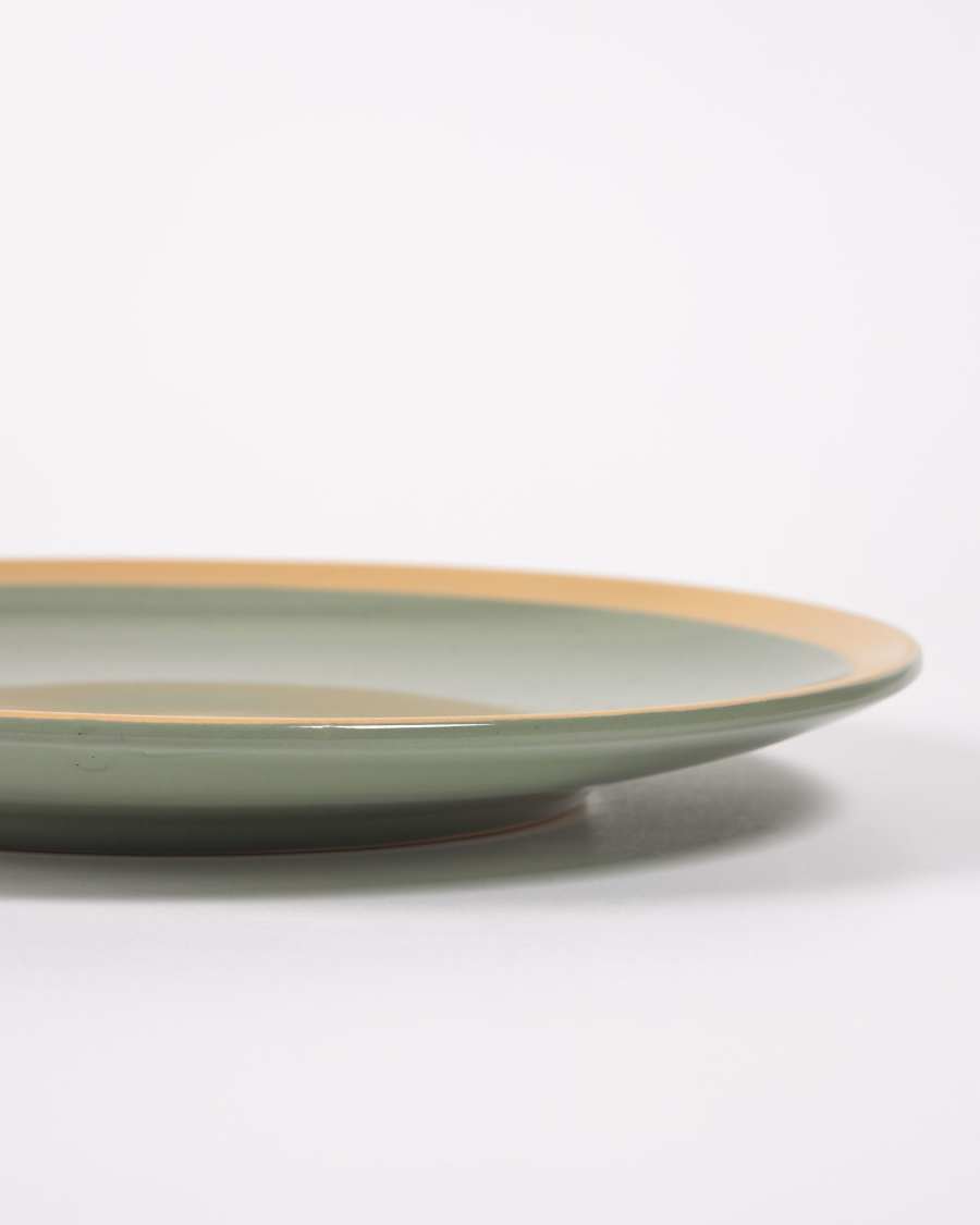Tilia ceramic plate dark green