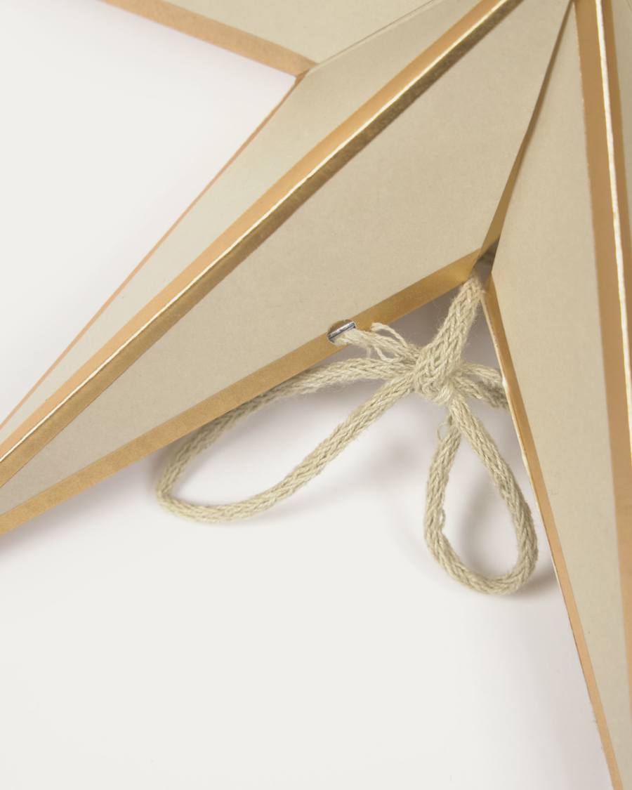 Vica large decorative hanging star in beige