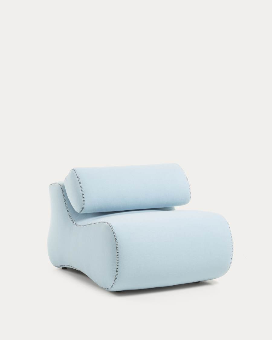 Poltrona Club azul claro