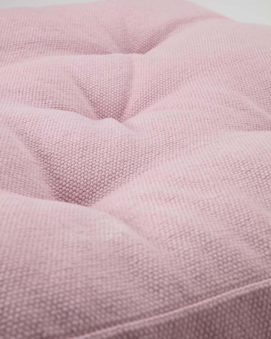 Coussin de sol Sarit 100% coton rose 60 x 60 cm