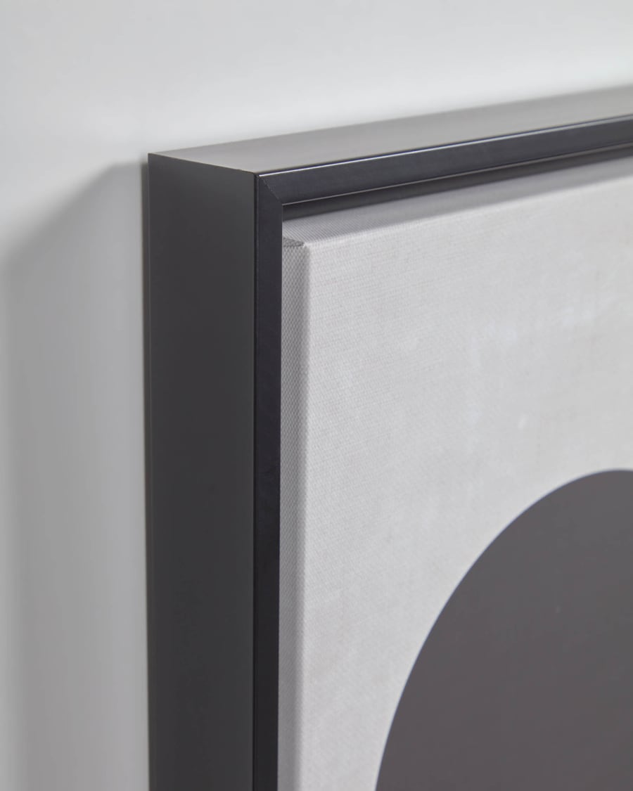 Myrthe black circle picture 50 x 70 cm