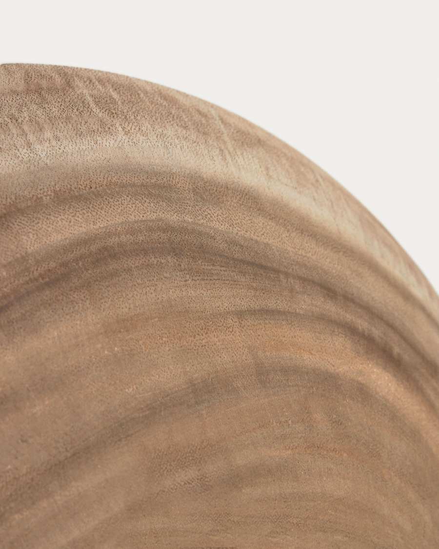 Melya solid munggur wood wall panel Ø 48 cm