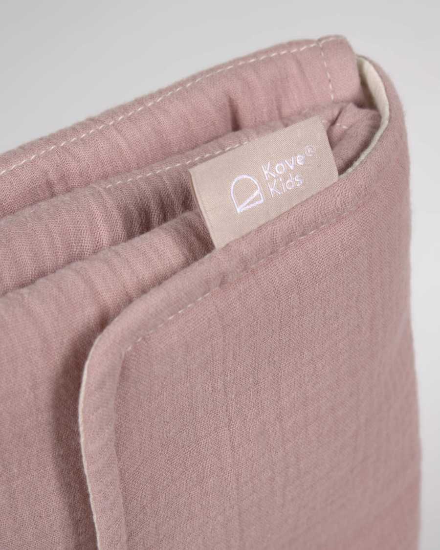 Jeila Reise Wickelunterlage, 100% Bio-Baumwolle (GOTS), rosa