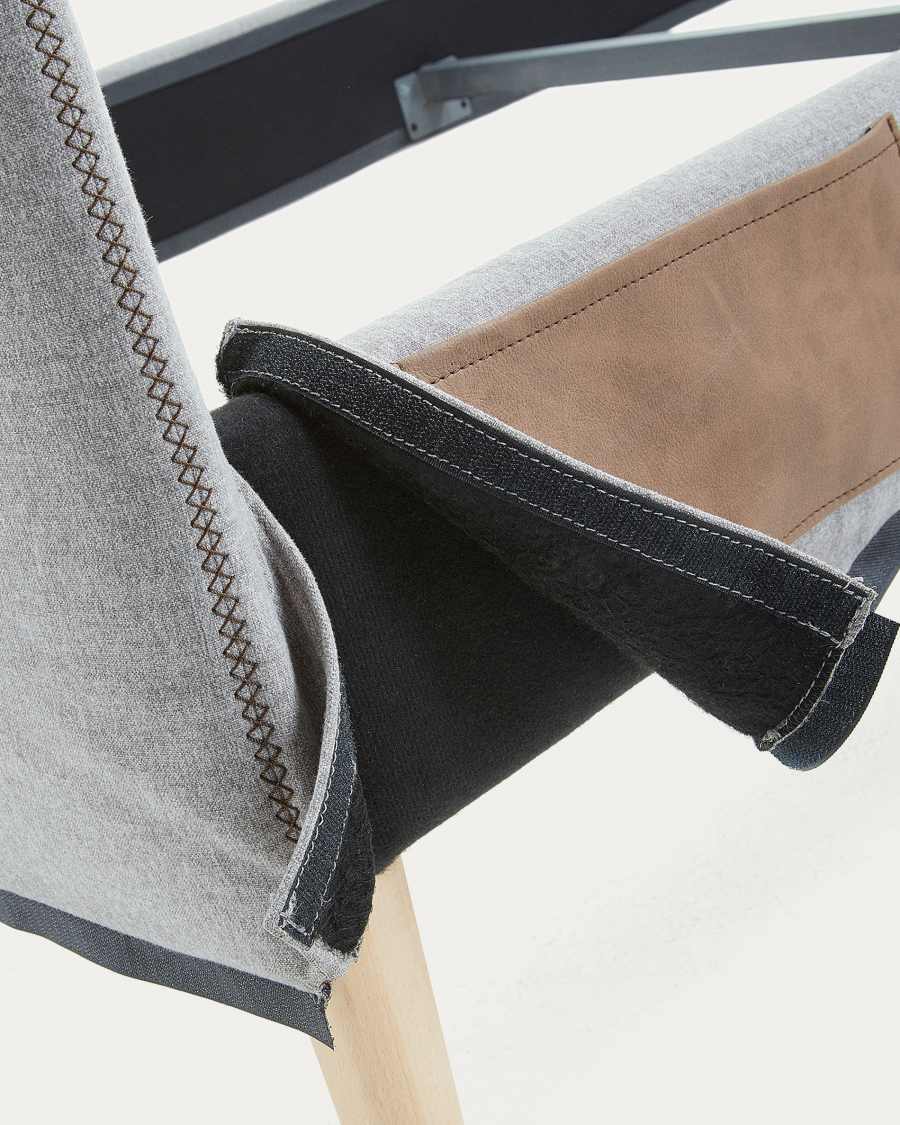 Housse de tête de lit Dyla beige pour lit jusqu’à 90 cm