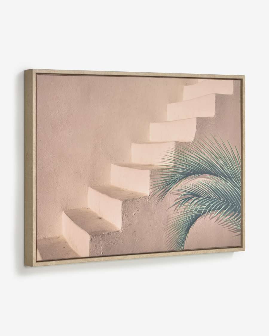Lucie picture with brown cement staircase 50 x 70 cm