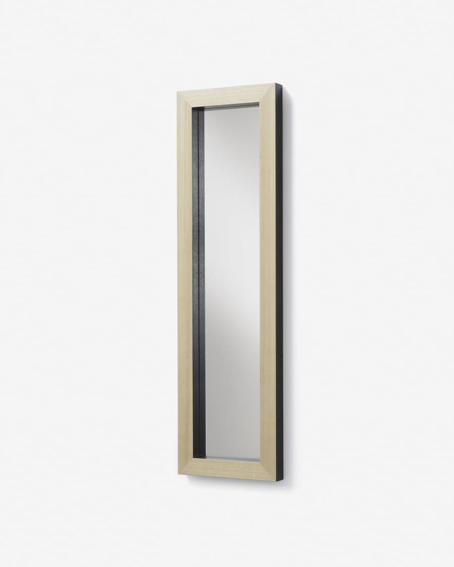 Enzo mirror black 28 x 98 cm