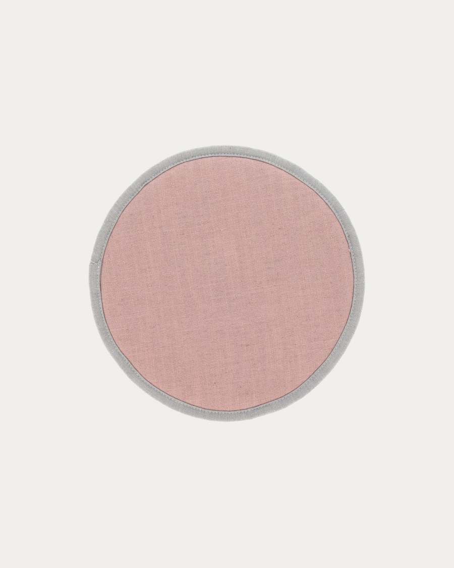 Cuscino rotondo per sedia Prisca rosa Ø 35 cm