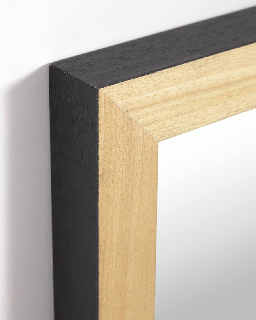 Enzo mirror black 48 x 148 cm