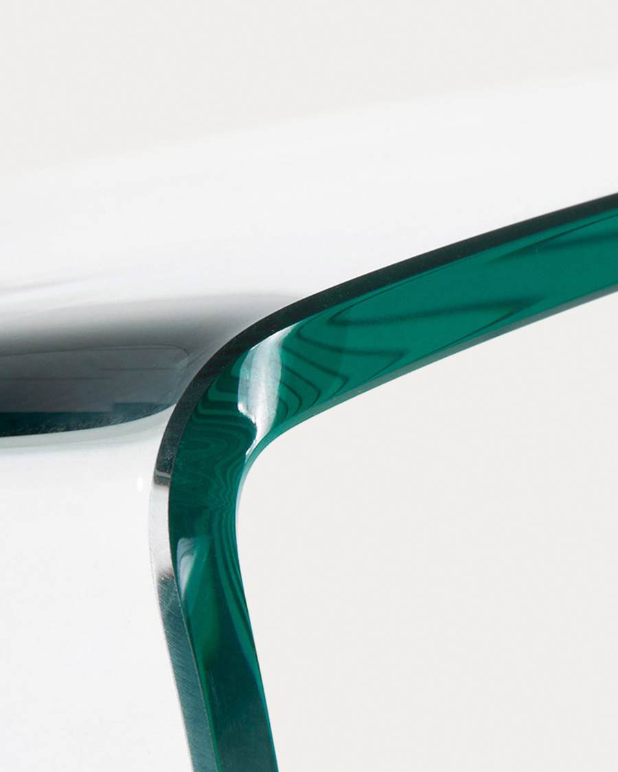 Ensemble Burano de 2 tables gigognes en verre