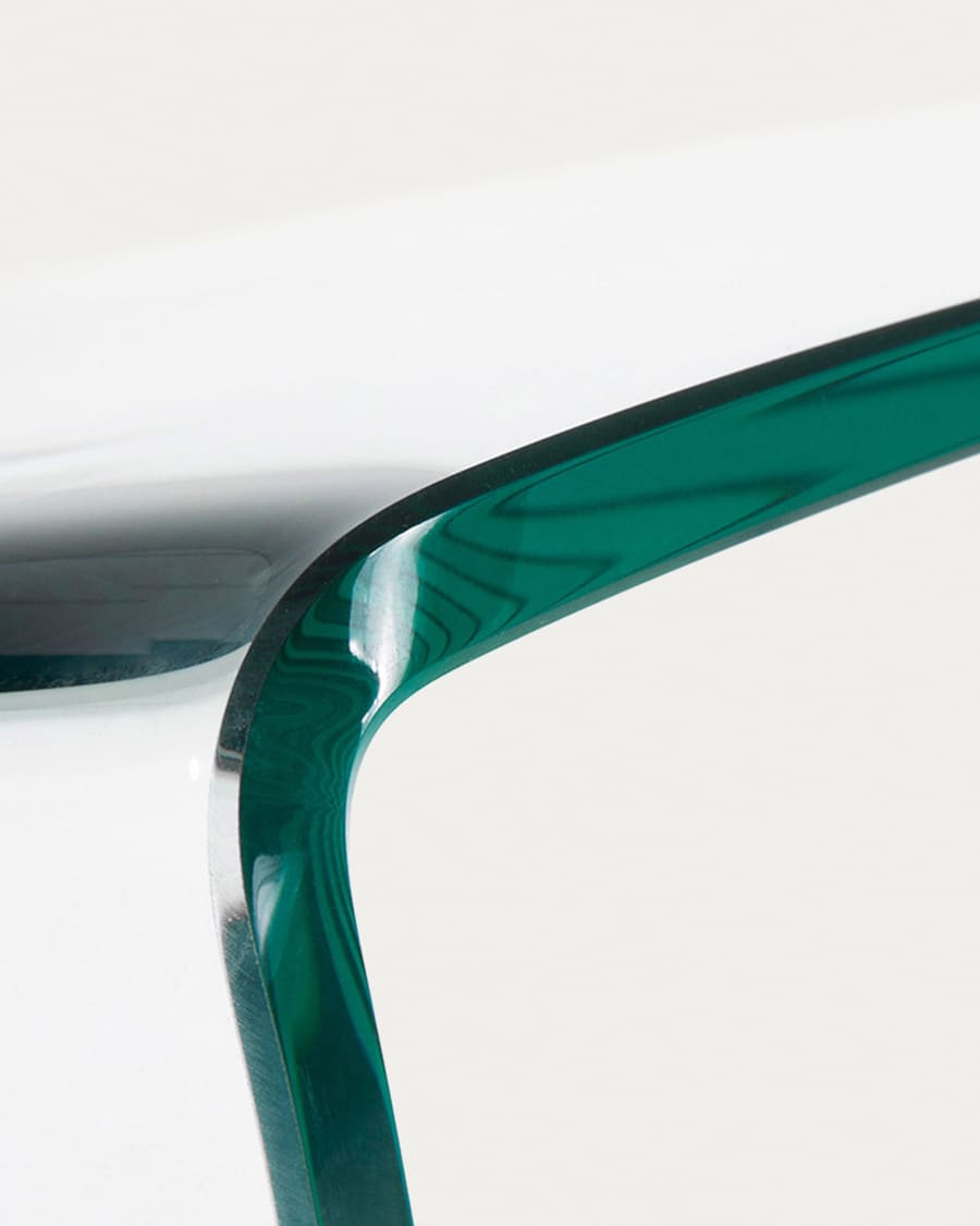 Taula auxiliar Burano de cristall 60 x 60 cm