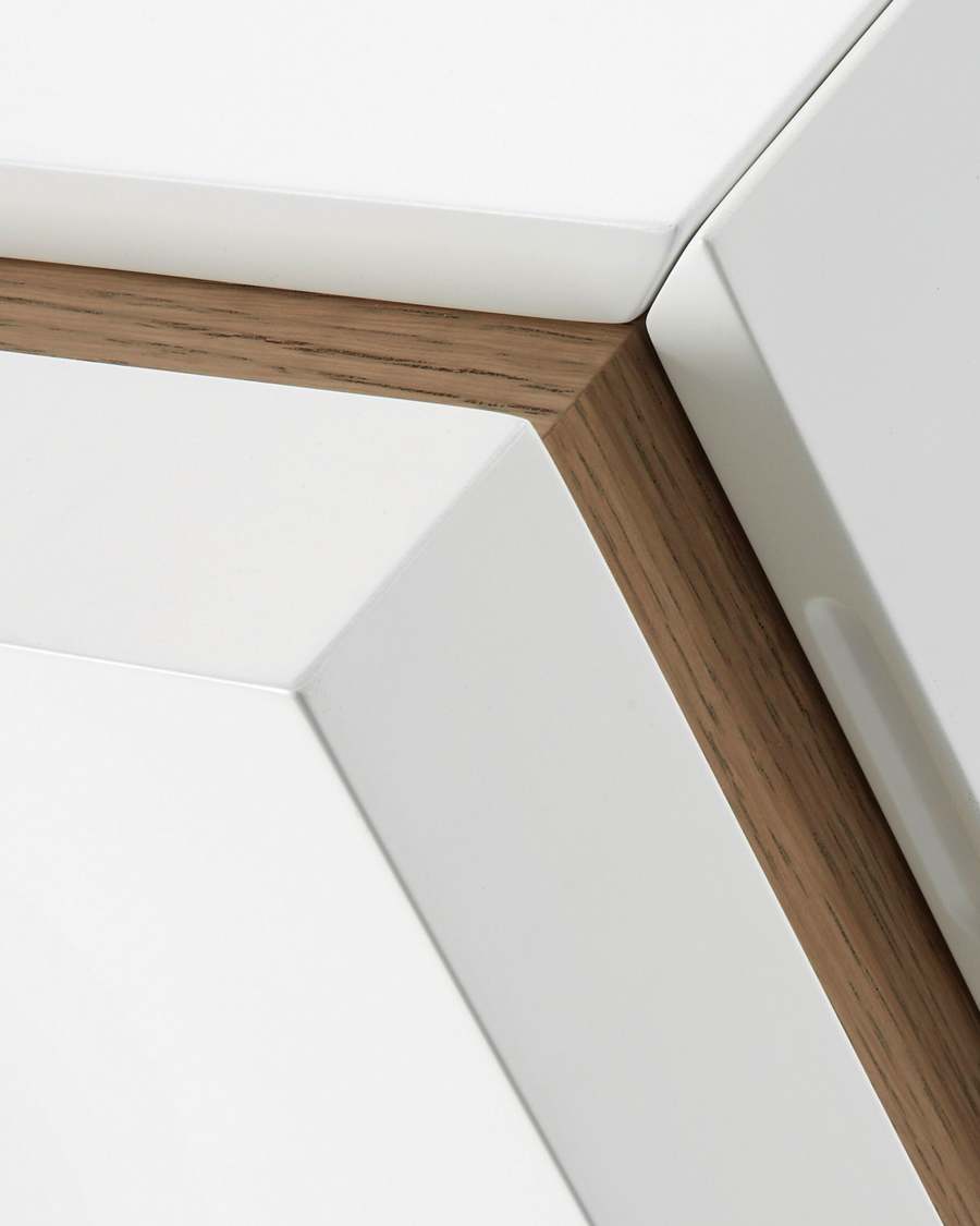 Buffet DE 197 x 96 cm blanc