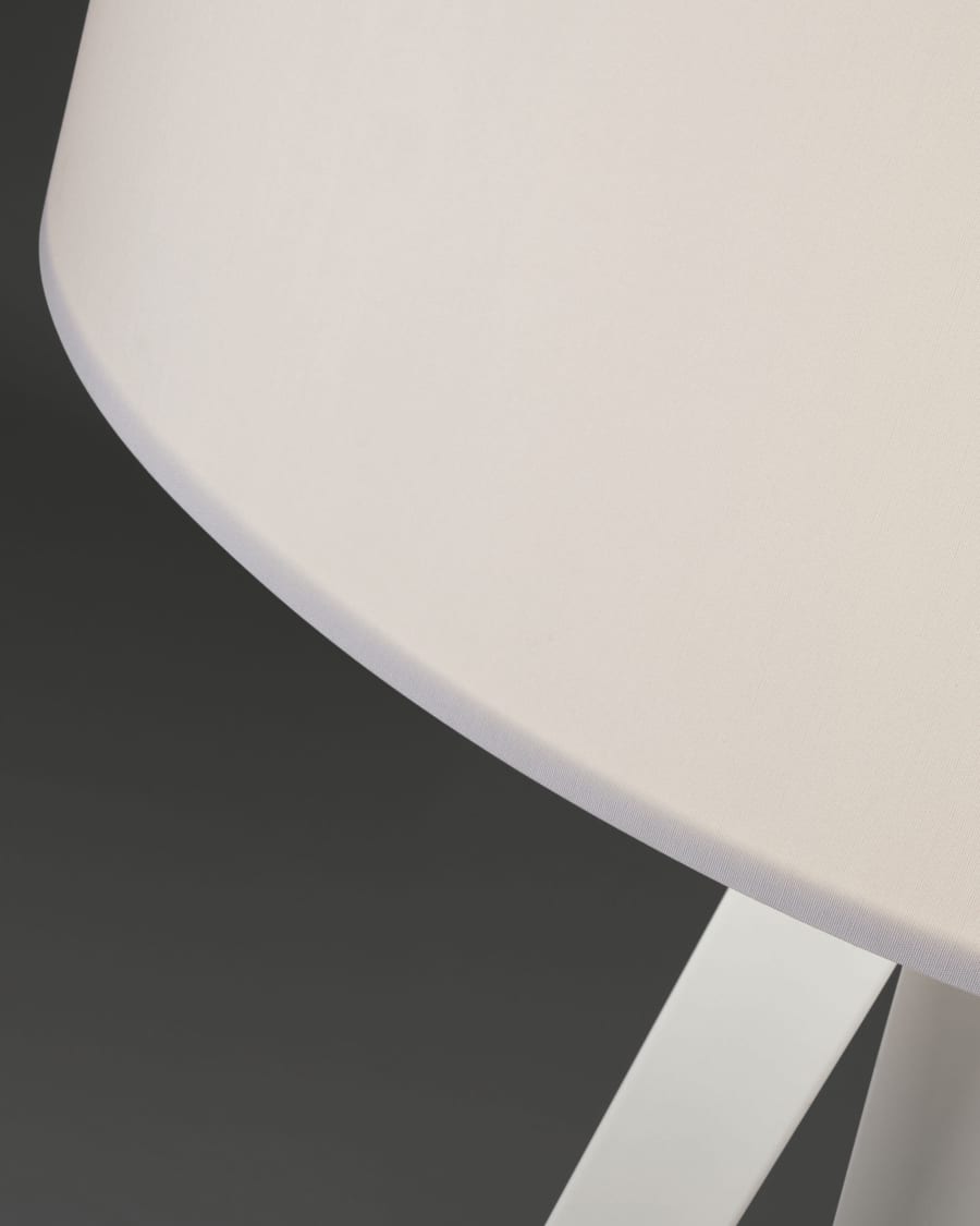 Iguazu floor lamp in steel with white finish