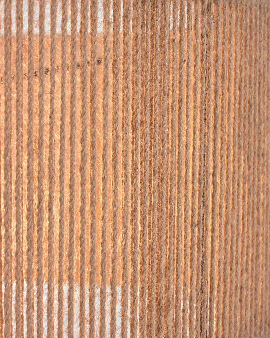 Pantalla llum de sostre Crista de jute amb acabat natural Ø 47 cm