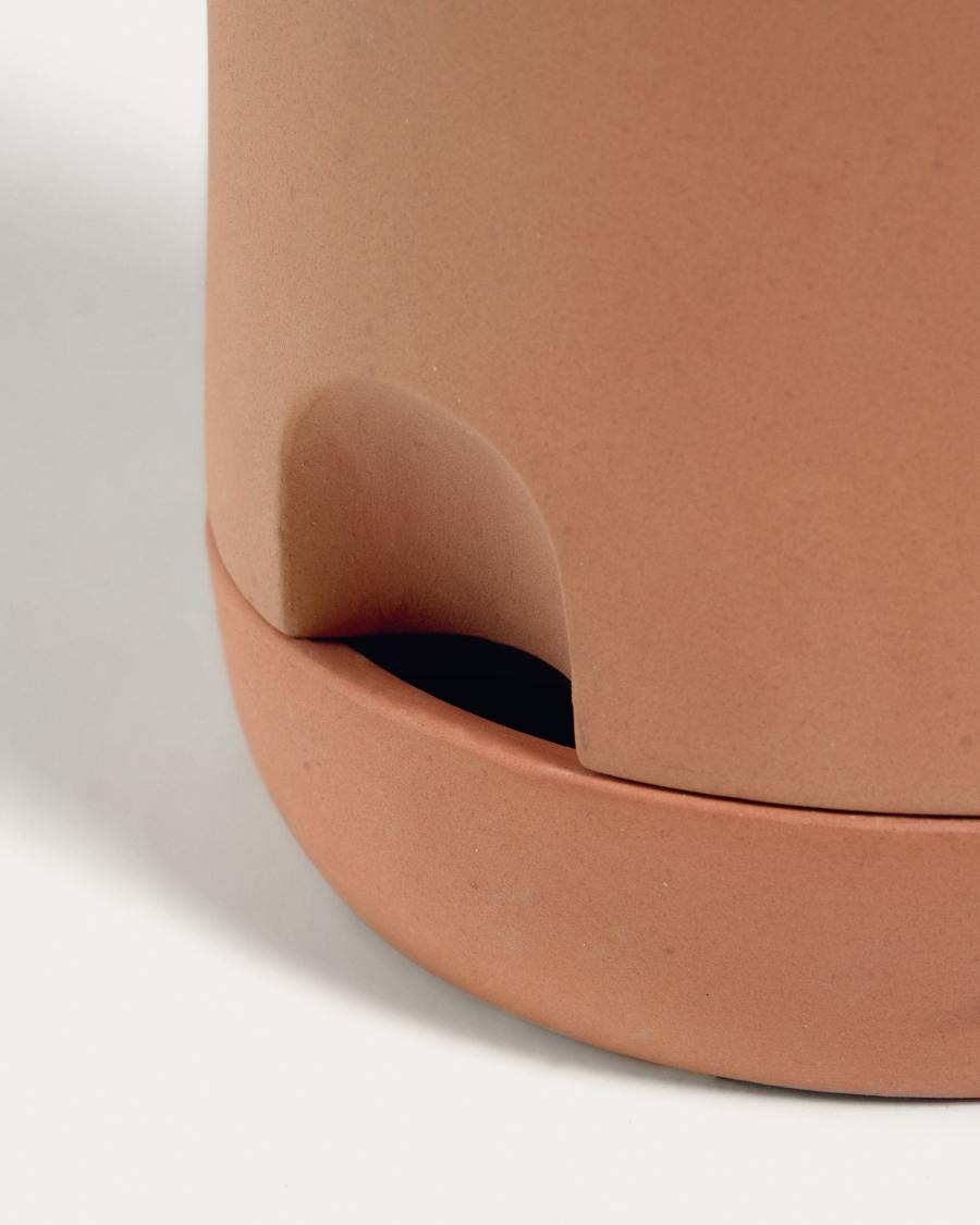 Luigina large terracotta plant pot with self-watering system, Ø 27 cm