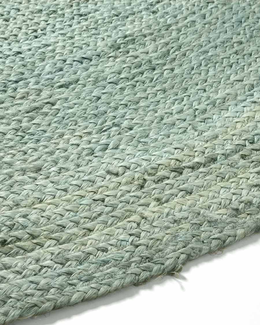 Doc runder Teppich 100% Jute türkis Ø 200 cm
