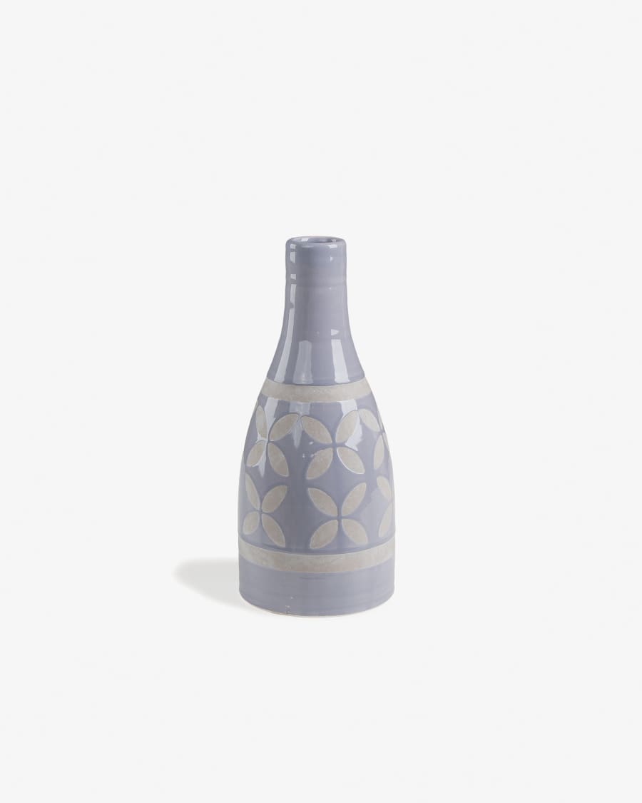 Vaso Ares fiore blu 30 cm