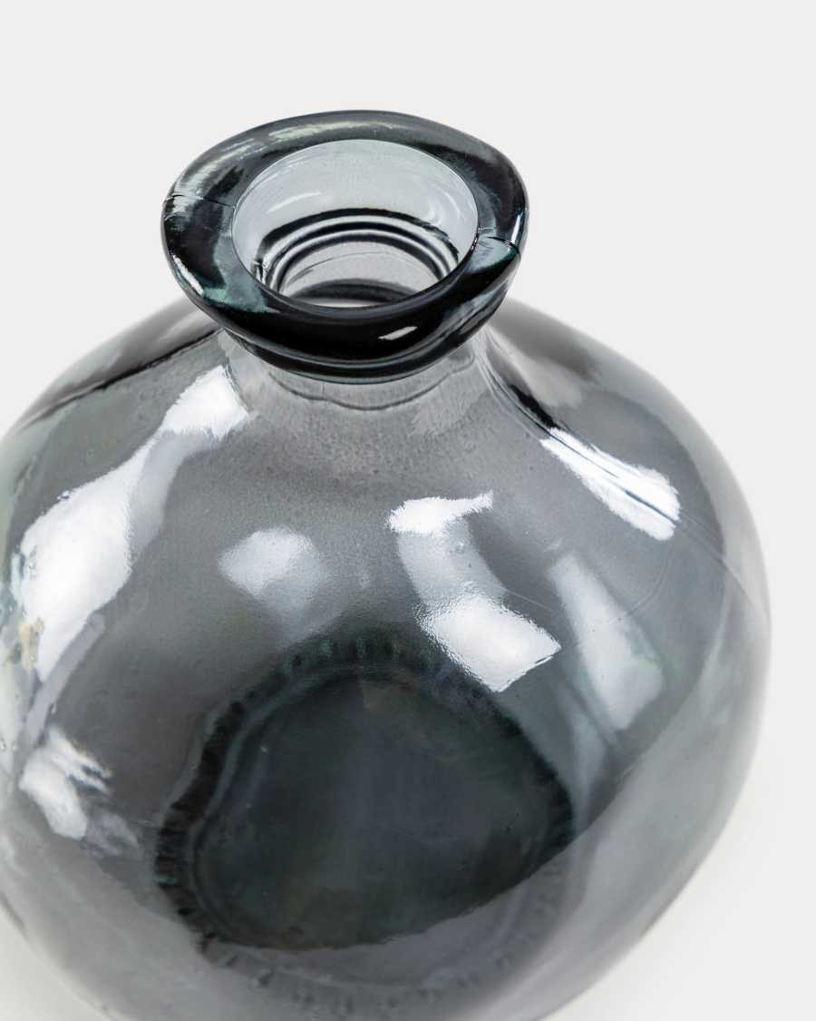 Vaso Brenna piccolo blu in vetro 100% riciclato